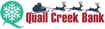 Quail Creek Bank Christmas logo