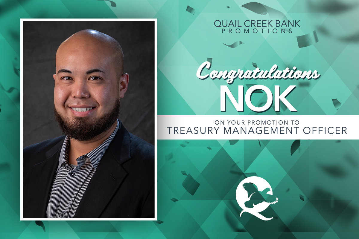 Congrats, Nok on your promotion