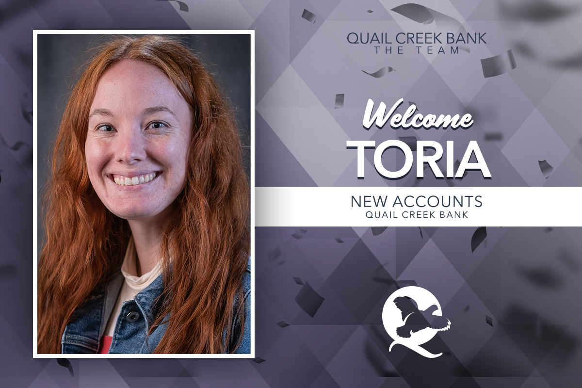 Welcome Toria - New Hire