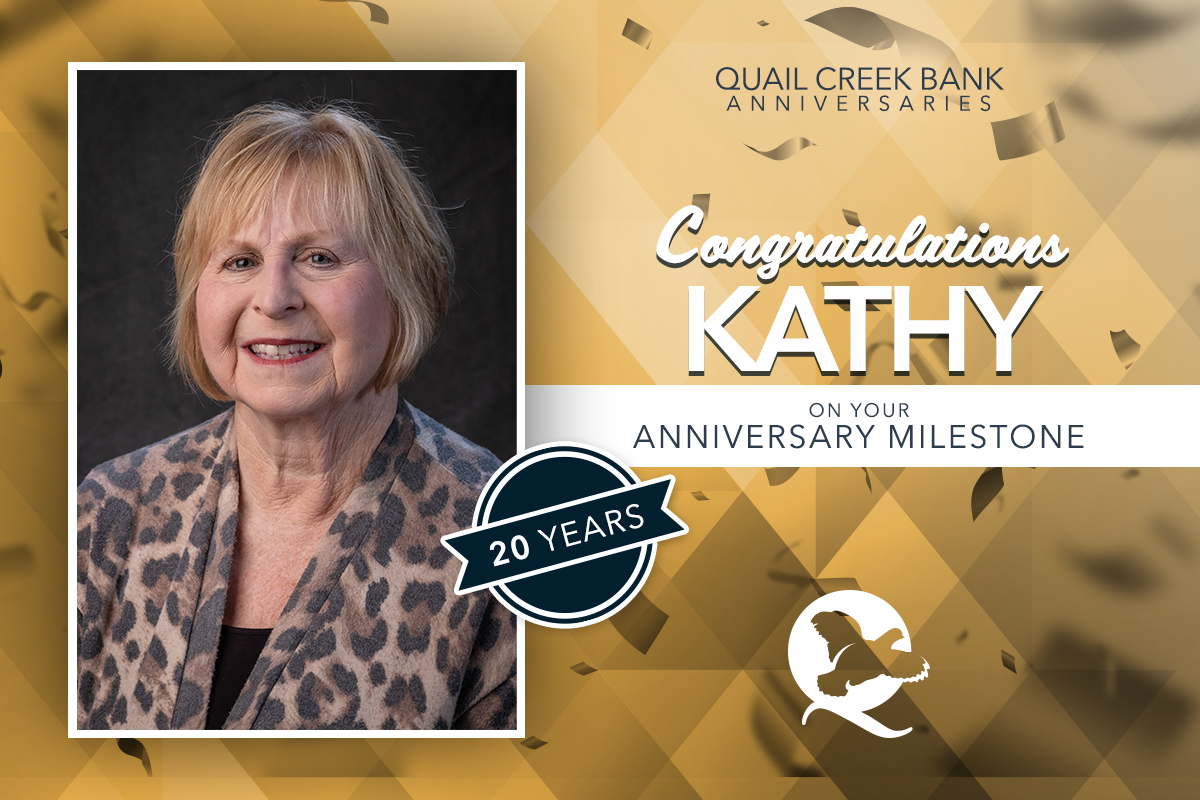 Kathy celebrating 20 years at QCB