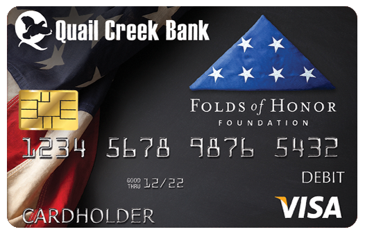 Folds of Honor debit card