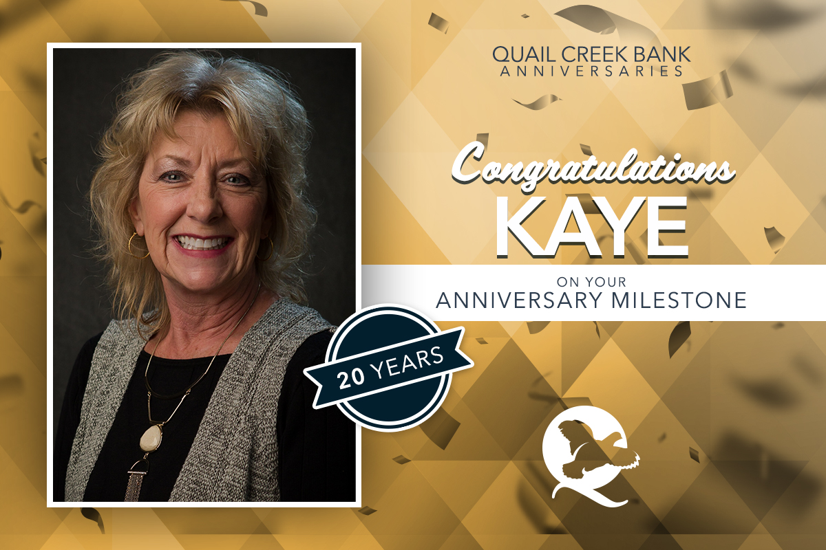 Congrats, Kay anniversary graphic