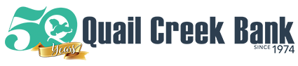 Quail Creek Bank's 50th Anniversary logo