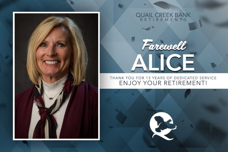 Farewell, Alice - Quail Creek Bank
