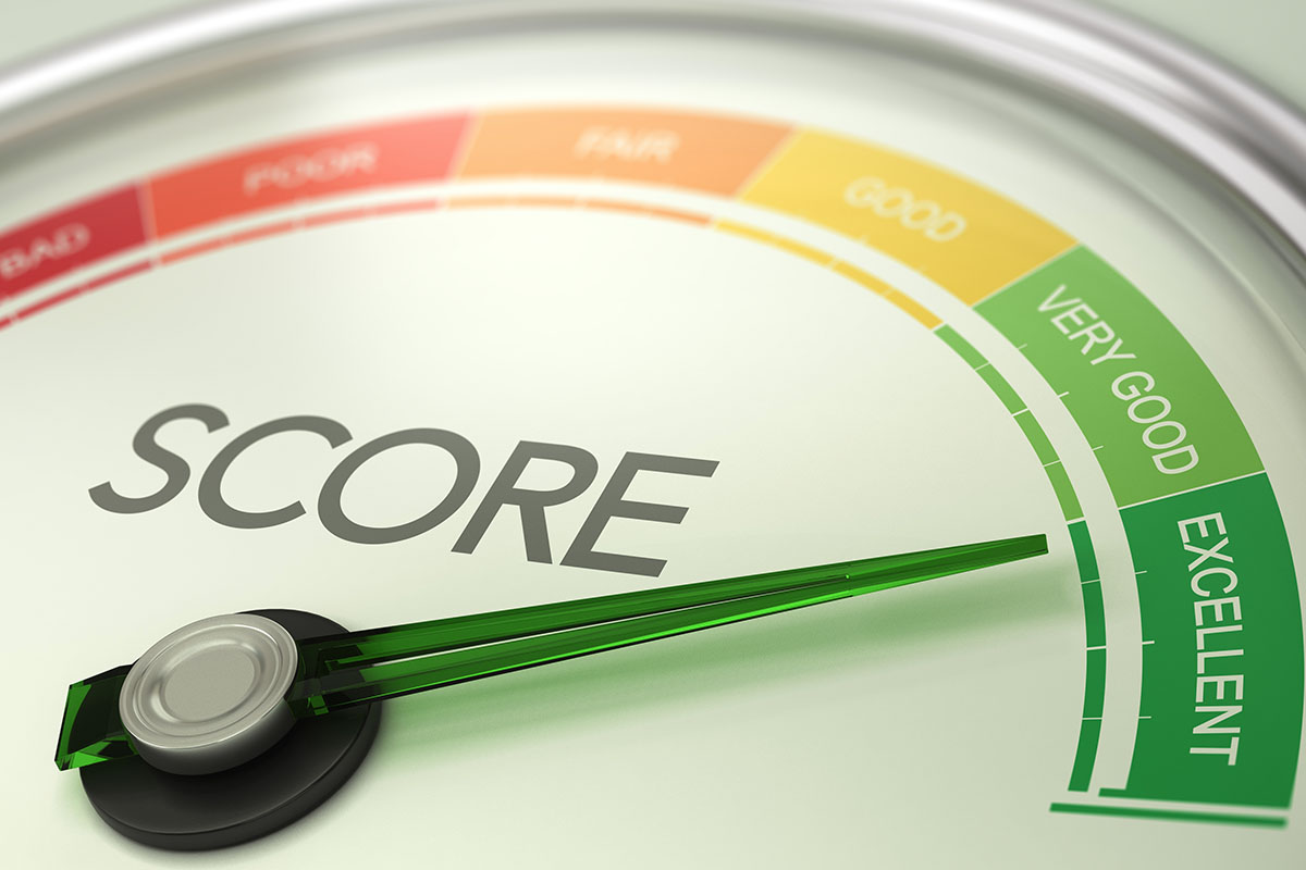 Credit score graphic