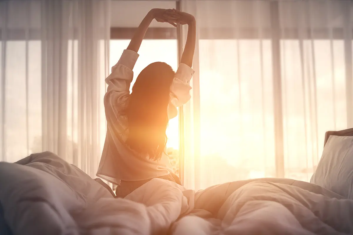 Early morning waking up
