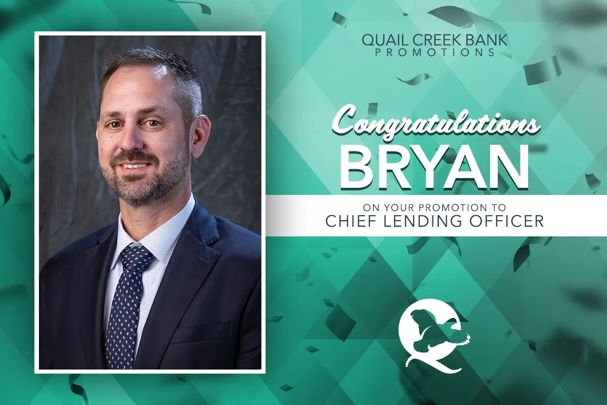 Bryan promoted to Chief Lending Officer