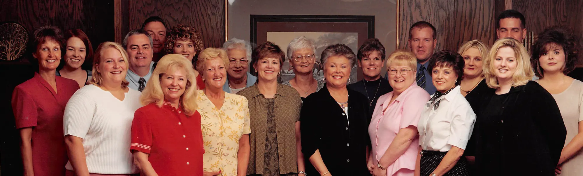 Photo of Quail Creek Bank staff from the past