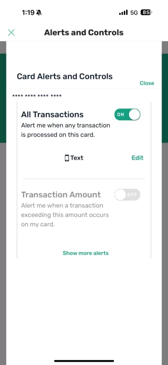 Quail Creek Bank mobile app screenshot