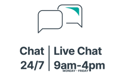 Use Live Chat weekdays from 9 am to 4 pm